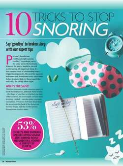 10 Tricks to stop snoring