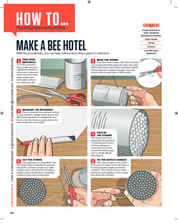 How to make a bee hotel
