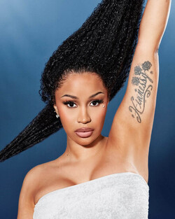 Cardi B stars in new advertising photoshoot to launch her haircare line Grow Good Beauty . Cardi B stars in new advertising photoshoot to launch her haircare line Grow Good Beauty .