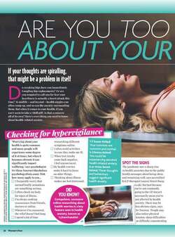 Are you too worried about your health 