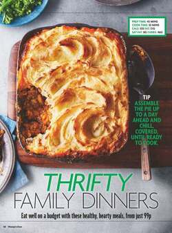 Thrifty family dinners