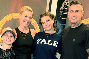 Pink and Husband Carey Hart Take Their 2 Kids to Broadway