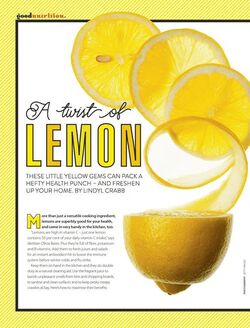 A twist of lemon Good Health June p some images and text available