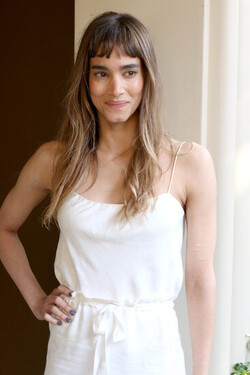 Sofia Boutella Attends Press Conference for The Mummy