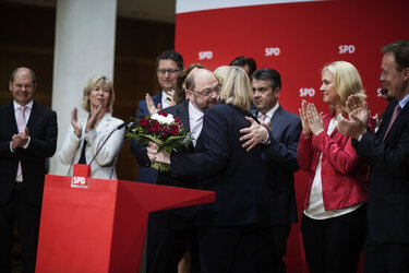 Martin Schulz reacts to state elections results
