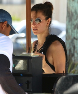 Alessandra Ambrosio leaves gym