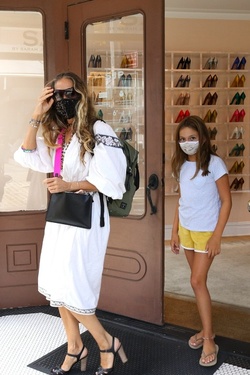 Sarah Jessica Parker and Her Daughter Inside the SJP Flagship Store