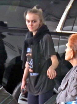 Lily Rose Depp Looking Exhausted With No Makeup At LAX