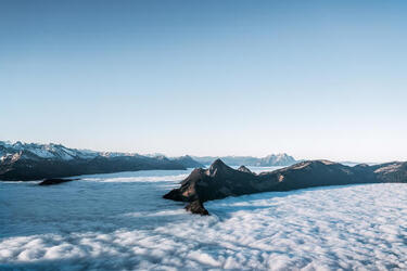 THE HUMAN BIRD TABLE...ON TOP OF A MOUNTAIN