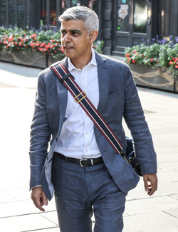 London Mayor Sadiq Khan Seen Arriving At Global Radio