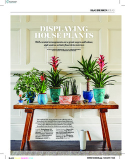 Displaying houseplants