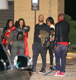 Common enjoys a night out with family at Soho