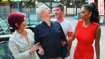 Nicole Scherzinger Simon Cowell Sharon Osbourne Louis Walsh