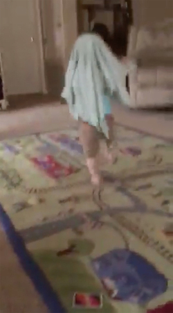 BABY RUNS INTO WALL