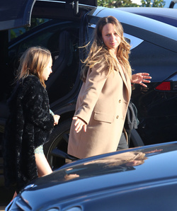 Jennifer Meyer is all smiles as she enjoys Mother s Day with friends and loved ones at Nobu in Malibu.