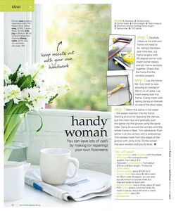 Handy Woman making your own flyscreens