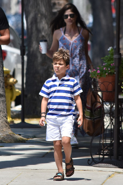 Selma Blair with son and Male Companion out for a Walk in Studio City Selma Blair with son and Male Companion out for a Walk in Studio City