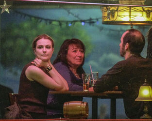 EXCLUSIVE Evan Rachel Wood Films a Country Scene in a Montreal Bar