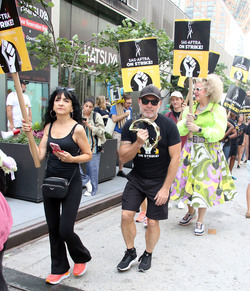 SAG AFTRA Strike At HBO Offices SAG AFTRA Strike At HBO Offices
