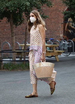 Olivia Palermo out in Downtown Manhattan