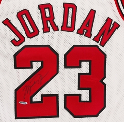 1997 1998 Michael Jordan Signed Chicago Bulls Game Used Home Jersey to be Auctioned