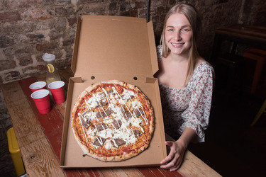 A LOT OF CHEDDAR NEW 2 500 CALORIE PIZZA IS TOPPED WITH 24K GOLD