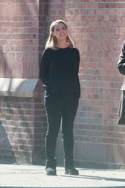 A Pregnant Katherine Heigl Spotted Filming in LA.