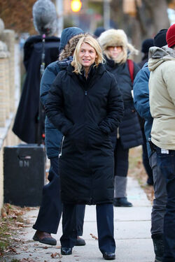 EXCLUSIVE Claire Danes and Mandy Patinkin Filming Homeland in NYC