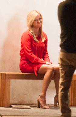 EXCLUSIVE Reese Witherspoon spotted filming a scene with SNL alum Jon Rudnitsky