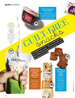 Good Nutrition Guilt Free Snacks