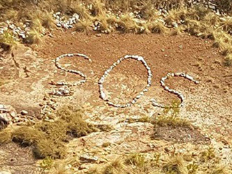 MYSTERY SOS SAIGN SPOTTED IN AUSTRALIAN OUTBACK