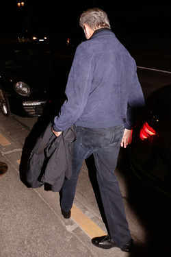 Pierce Brosnan Keely Shaye Smith leaving their hotel in Paris Pierce Brosnan Keely Shaye Smith leaving their hotel in Paris