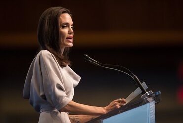 UN Special Envoy Angelina Jolie passionately speaks out about preventing sexual violence at peacekeeping summit in Vancouver