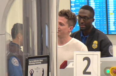 Charlie Puth Gets An Extremely Thorough Pat Down By LAX TSA Charlie Puth Gets An Extremely Thorough Pat Down By LAX TSA