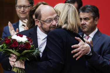 Martin Schulz reacts to state elections results