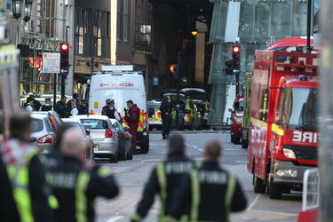 The scene following the London Bridge Terror attack