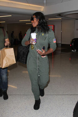 Serena Williams At LAX