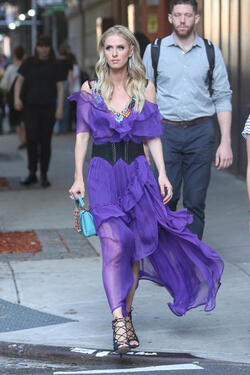 Nicky Hilton Rothschild on her way to the 50th Anniversary of Animal Haven