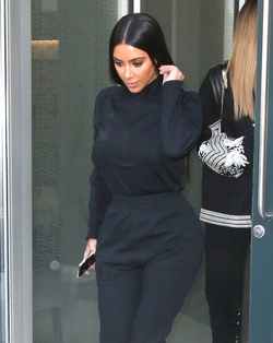 Kim Kardashian West Khloe Kardashian and Jonathan Cheban out in New York City.