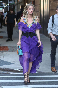 Nicky Hilton Rothschild on her way to the 50th Anniversary of Animal Haven