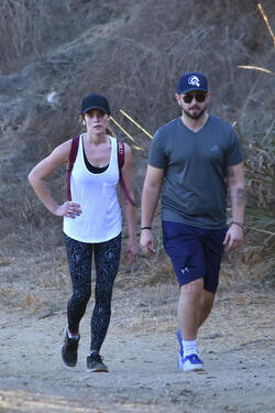 Ashley Greene Shares Some PDA With Fiance Paul Khoury On The Trail