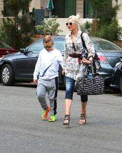 Gwen Stefani And Zuma Up For Sunday Services