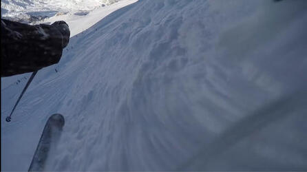 SKIER CHEATS DEATH AFTER MIRACULOUSLY SURVIVING 60FT FALL INTO CREVASSE SKIER CHEATS DEATH AFTER MIRACULOUSLY SURVIVING 60FT FALL INTO CREVASSE