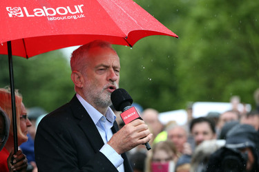 Jeremy Corbyn campaigning on Teesside