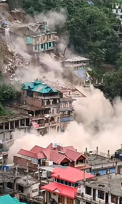 Video LANDSLIDE HORROR Hillside Houses Crumble In Monsoon Hit India Video LANDSLIDE HORROR Hillside Houses Crumble In Monsoon Hit India