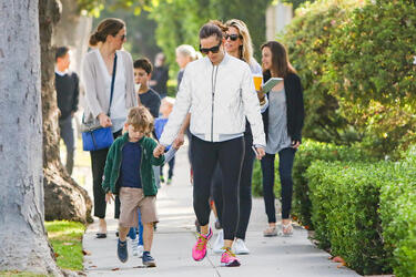 Jennifer Garner takes Samuel out for breakfast