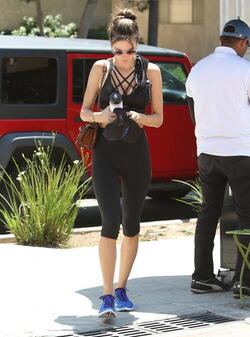 Alessandra Ambrosio leaves gym