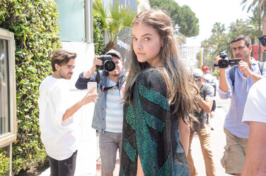 Barbara Palvin is seen on La Croisette ahead of 70th Cannes Film Festival in Cannes
