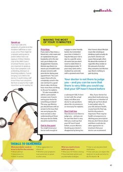 Get the most from your doctor Get the most from your doctor