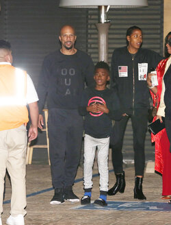 Common enjoys a night out with family at Soho